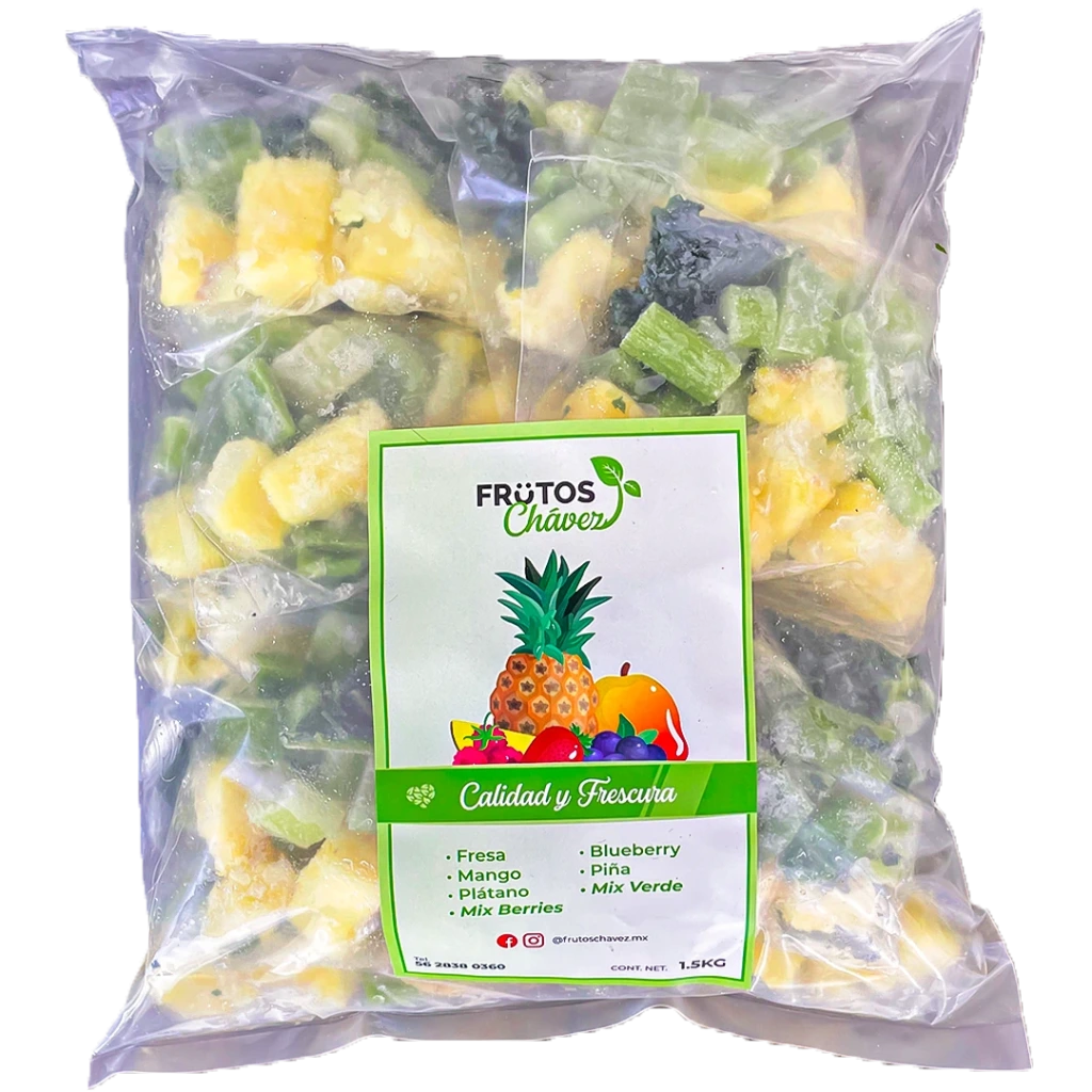 Mix Verde congelado 10 porciones individuales 1.5 kg